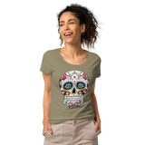 T-shirt tête de mort mexicaine femme