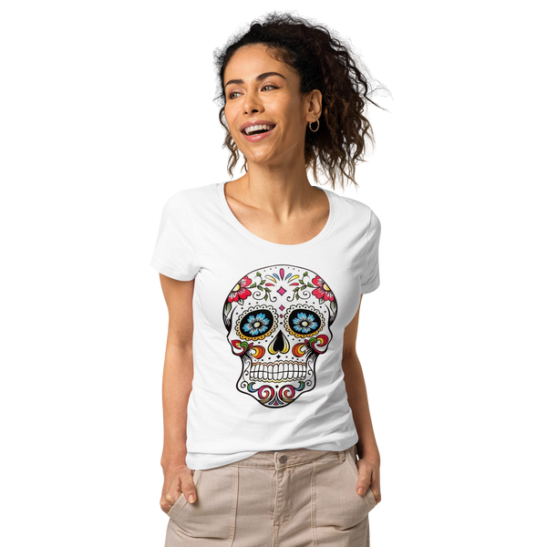 T-shirt tête de mort mexicaine femme