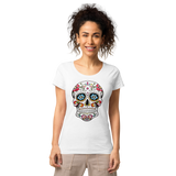 T-shirt tête de mort mexicaine femme